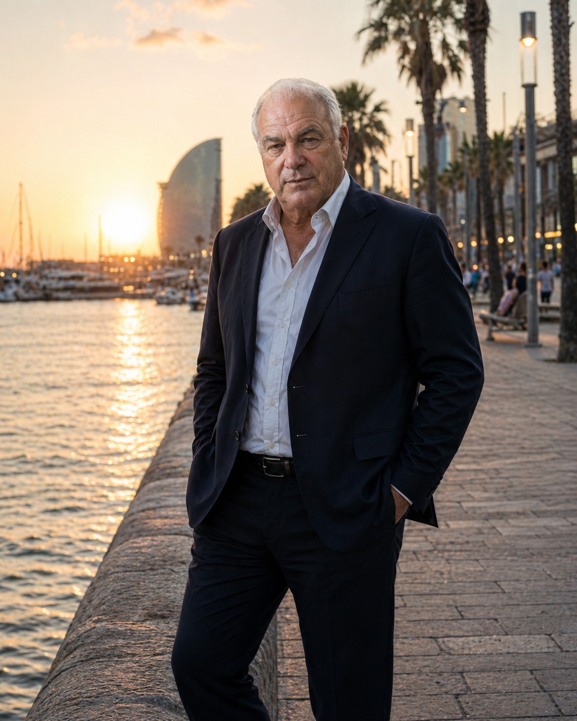 Tony Iavarone on a seaside promenade in Barcelona
