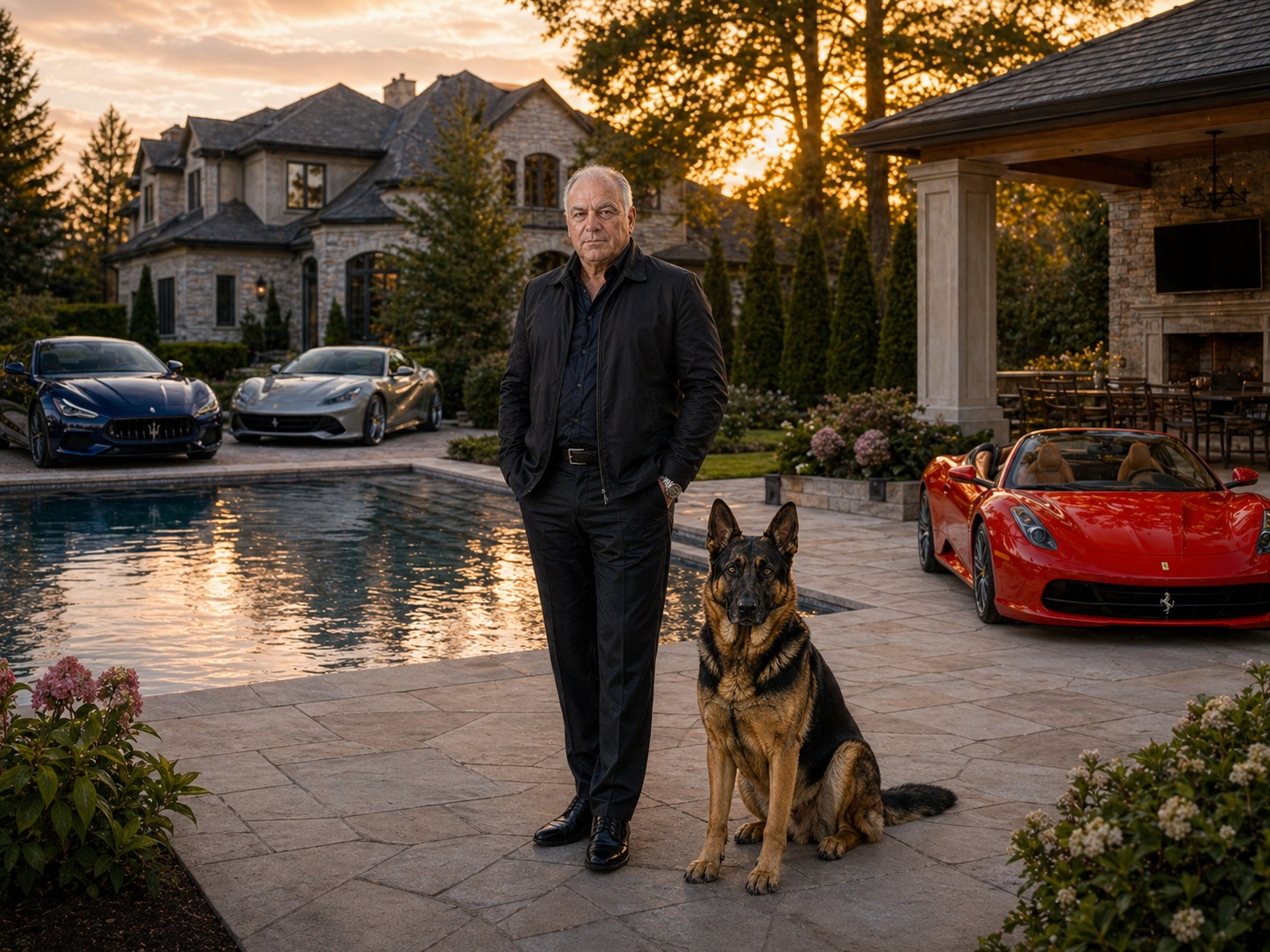 Tony Iavarone luxury Hamilton Mountain estate at sunset